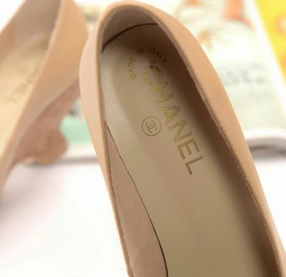 CHANEL Shallow mouth Block heel Shoes Women--036